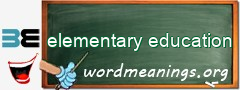 WordMeaning blackboard for elementary education